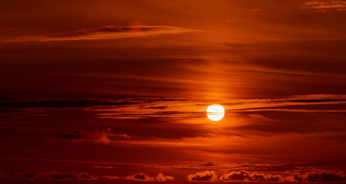 Scenic view of sky at sunset