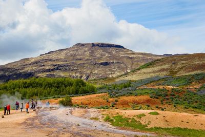 Scenic view of mountain against sky