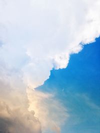 Low angle view of clouds in sky