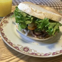Original sandwich with the fresh seasonal vegetables from my farm.