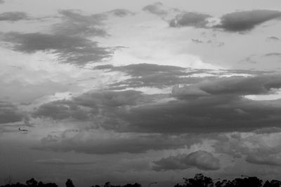 Low angle view of clouds in sky