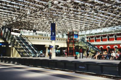 Railroad station platform