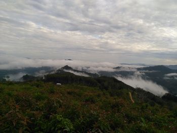 Scenic view of landscape against sky