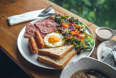 Close-up of food in plate