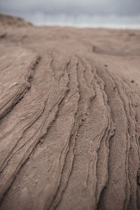 Surface level of sand