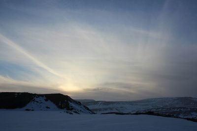 Snow covered landscape