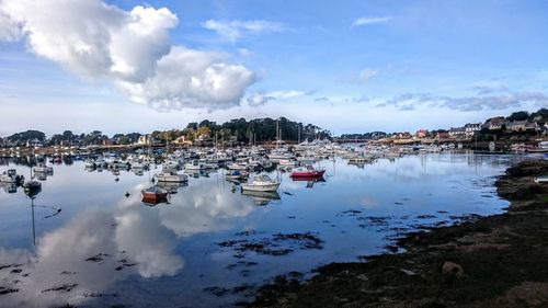 Panoramic view of beach against sky