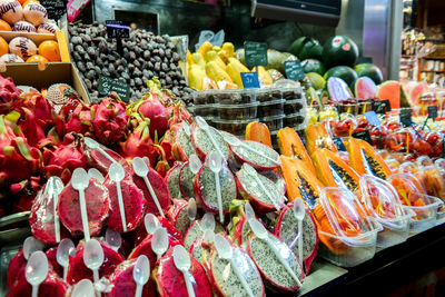 View of market stall for sale