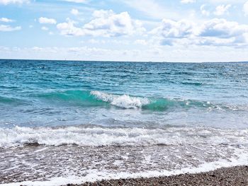 Scenic view of sea against sky