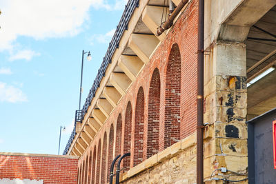 Low angle view of building against sky