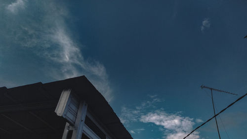 Low angle view of building against sky