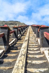 Boardwalk against sky