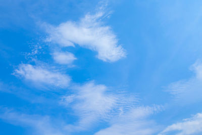 Low angle view of clouds in sky