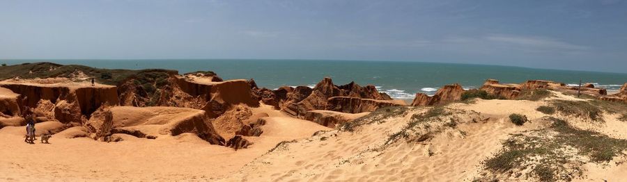 Panoramic view of beach against sky