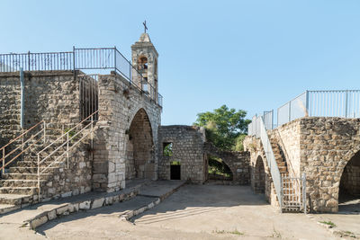 View of historical building against clear sky