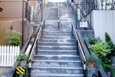 Staircase leading to building