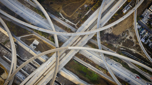 High angle view of elevated road