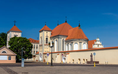 View of building against blue sky