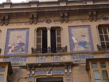 Low angle view of historical building