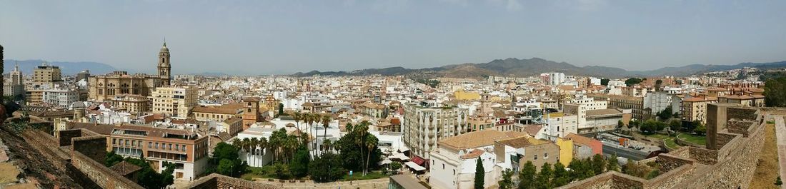 High angle shot of cityscape