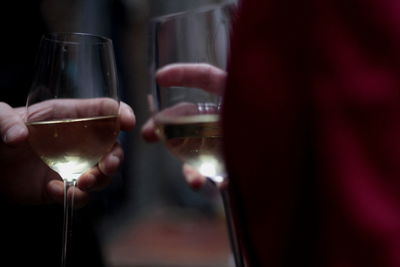 Close-up of wine glass