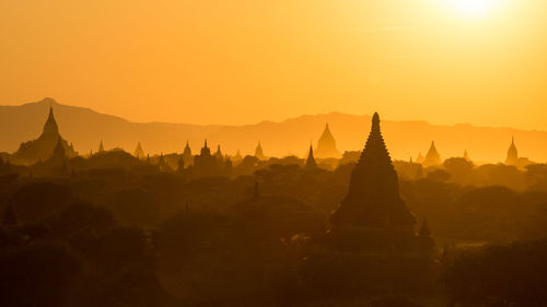 Sunset over mountain