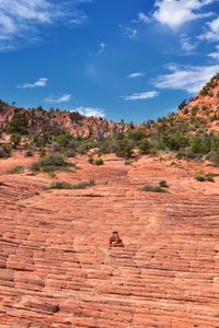 View of rock formations