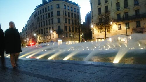 City street at night