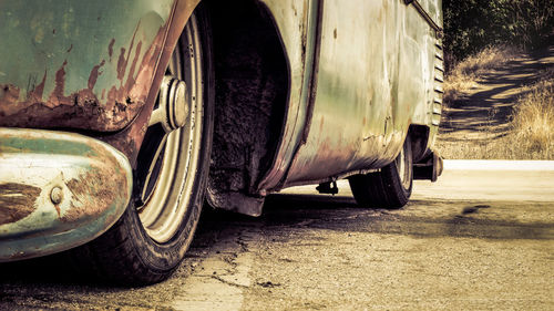 Car parked on street in city