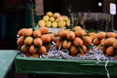 Fruits for sale at market stall