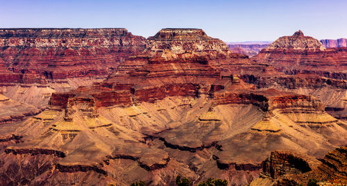 Rock formations on mountain