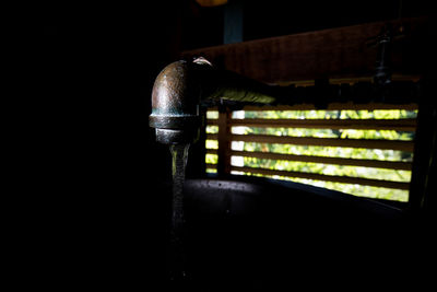 Close-up of illuminated light bulb