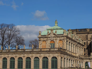 Low angle view of historic building against sky