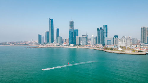 View of city at waterfront