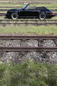 Train on railroad track