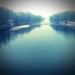 Scenic view of lake