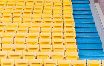 Full frame shot of yellow pipes