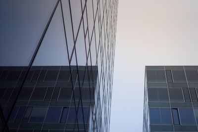 Low angle view of modern building