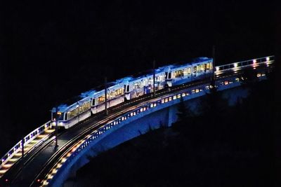 High angle view of bridge