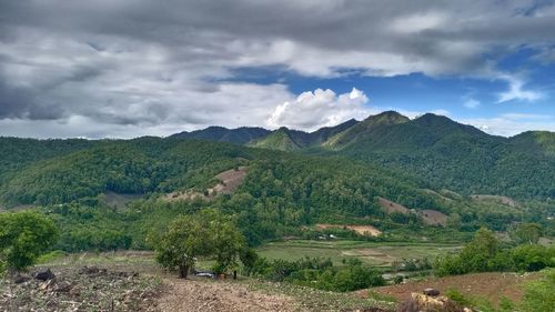 Scenic view of landscape against sky