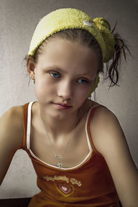 Close-up portrait of young woman