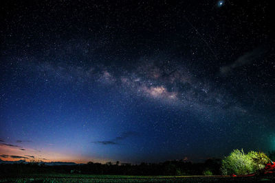 Scenic view of star field sky at night