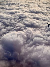 High angle view of clouds in sky