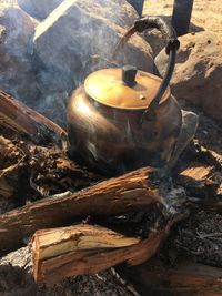 Close-up of firewood