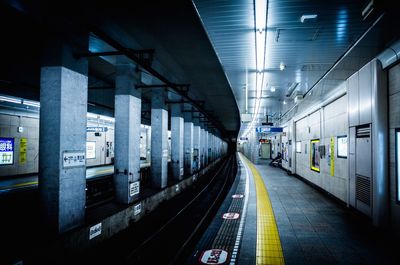 Interior of subway station