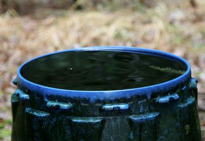 Close-up of water against blurred background