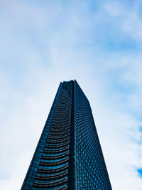 Low angle view of modern building against sky