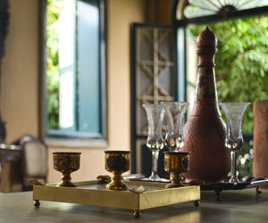 A set of traditional chinese dinnerware on table