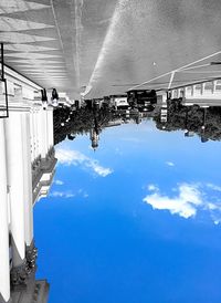 Low angle view of building against clear sky