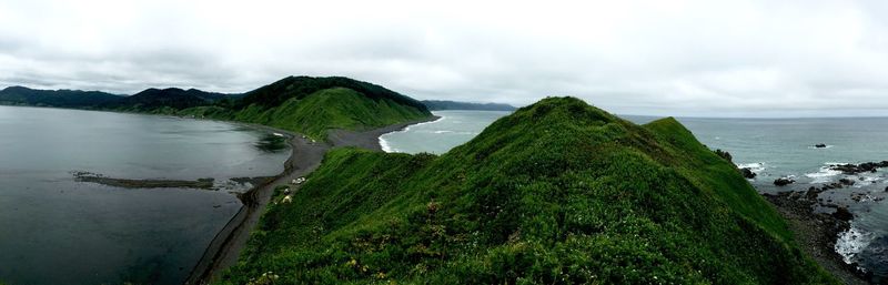 Panoramic view of sea against sky